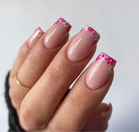 french manucure florale