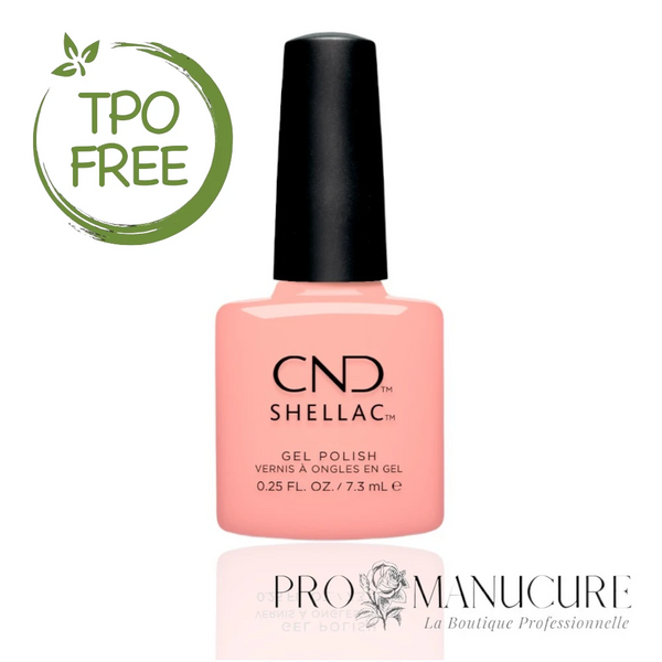CND Shellac - Sunrise Energy 7,3 mL – Vernis à Ongles Semi-Permanent Rose Abricot Pastel Éclatant – Sans TPO