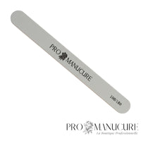 Lime à ongles Zebra ProManucure droite grain 100/180 pour limage du gel et de la résine.