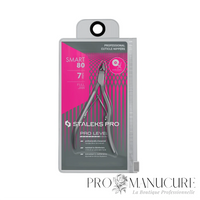 Pince à cuticule Staleks Pro Smart 80 NS-80-7 lame 7mm tranchants droits inclinés poignée ergonomique courbée pédicure cuticules développées
