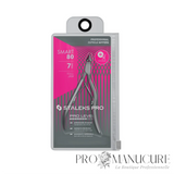 Pince à cuticule Staleks Pro Smart 80 NS-80-7 lame 7mm tranchants droits inclinés poignée ergonomique courbée pédicure cuticules développées
