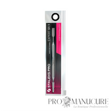 Pack - Pousseur manucure Staleks Pro Expert 51 Type 1 PE-51/1 double embout pousseur plat rectangulaire et anneau acier AISI 420 manche cannelé pour manucure pédicure professionnelle