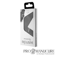 Pack - Ciseaux à cuticule Staleks Pro Exclusive 20 Type 1 Magnolia SX-20/1m acier inoxydable lames étroites 21mm manches courts courbure unique affûtés sous microscope manucure