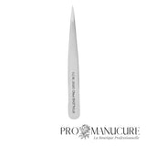 Pince à épiler sourcils Staleks Pro Expert 10 Type 5 TE-10/5 pointes effilées point 0,1 mm acier AISI 420 pour correction localisée et poils incarnés esthétique professionnelle