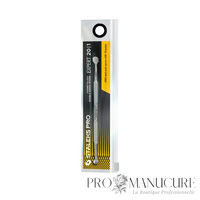 Outil cosmétologique double embout Staleks Pro Expert 20 Type 1 ZE-20/1 grande cuillère UNO+ 15 trous et petite cuillère 1 trou acier inox nettoyage peau