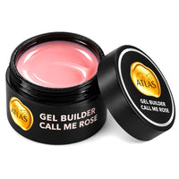 Pot ouvert du Gel Builder Atlas Call Me Rose 30 g – rose bonbon
