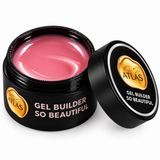 Pot ouvert du Gel Builder Atlas So Beautiful 30 g et sa teinte rose intense