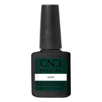 Flacon CND Shellac Aura 12,5 ml, vernis semi-permanent vert forêt foncé