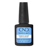 Flacon CND Shellac Down By The Bae 12,5 ml – Vernis semi-permanent bleu ciel Sans TPO