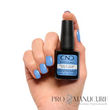 CND Shellac Down By The Bae porté sur les ongles avec son flacon 12,5 ml