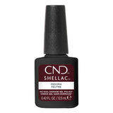 Flacon CND Shellac Fedora 12,5 ml, vernis semi-permanent bordeaux brun très foncé Sans TPO