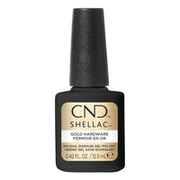 Vernis semi-permanent CND Shellac Gold Hardware 12,5 ml doré métallisé Sans TPO