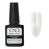 CND Shellac Gold VIP Status 12,5 ml avec nuancier doré nacré