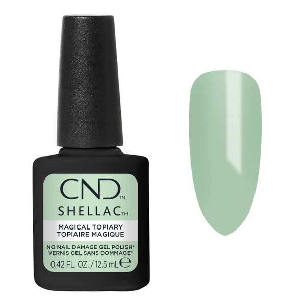 CND Shellac Magical Topiary 12,5 ml avec nuancier vert menthe pastel