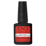 Flacon CND Shellac Poppy Fields 12,5 ml, vernis semi-permanent rouge coquelicot sans TPO