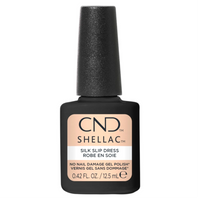 Vernis semi-permanent CND Shellac Silk Slip Dress 12,5 ml nude beige rosé