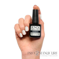Ongles blanc nacré CND Shellac White Wedding avec flacon 12,5 ml