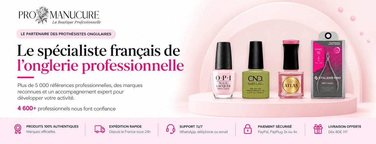 ProManucure spécialiste français de l’onglerie professionnelle – OPI, CND Shellac, Atlas et Staleks Pro