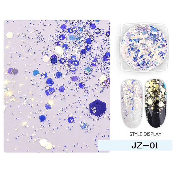 ProManucure NailArt Flocons Hexagonaux Sequins