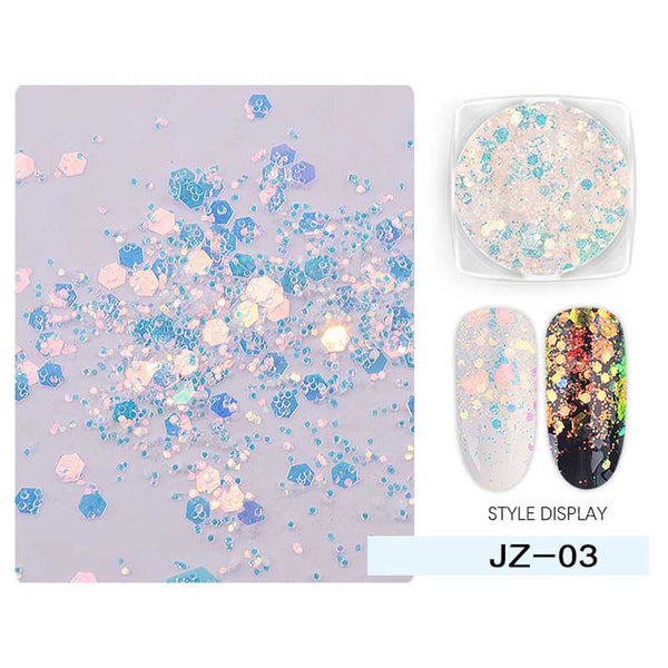 ProManucure NailArt Flocons Hexagonaux Sequins