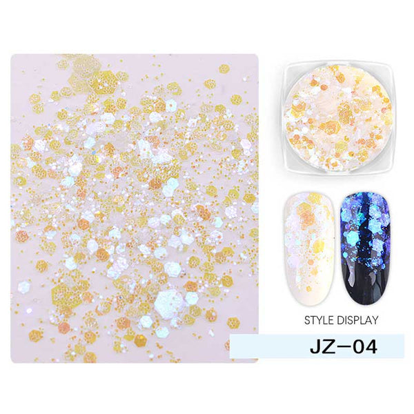 ProManucure NailArt Flocons Hexagonaux Sequins