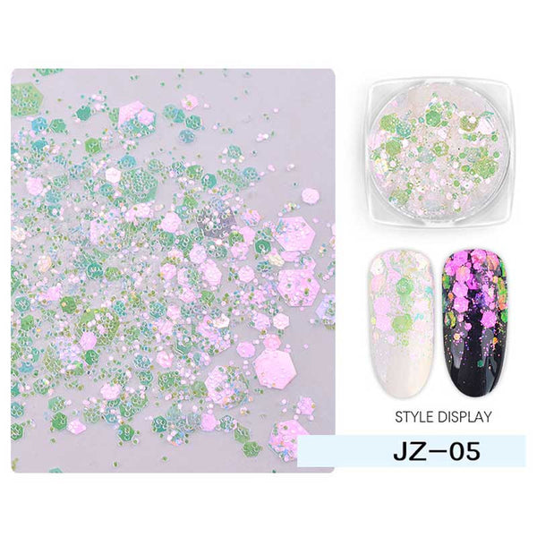 ProManucure NailArt Flocons Hexagonaux Sequins